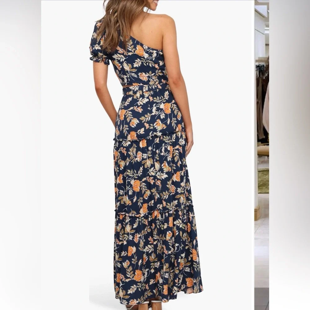 Petal & Pup Navy Blue Maxi Top/Skirt Set -Aimee Top/Daeville Skirt NWOT - Picture 2 of 9